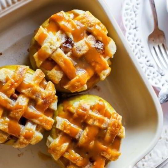 Рецепт печеных яблок в тесте