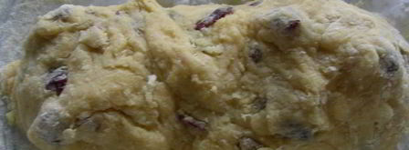 бискотти с белым шоколадом и клюквой. Шаг 4