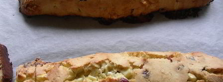 бискотти с белым шоколадом и клюквой. Шаг 6