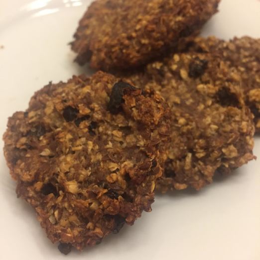 Диетическое овсяное печенье с бананом