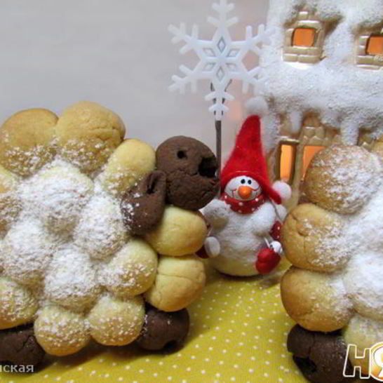 Рецепт новогоднего печенья овечки