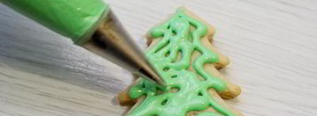 новогоднее сахарное печенье с глазурью. Шаг 20