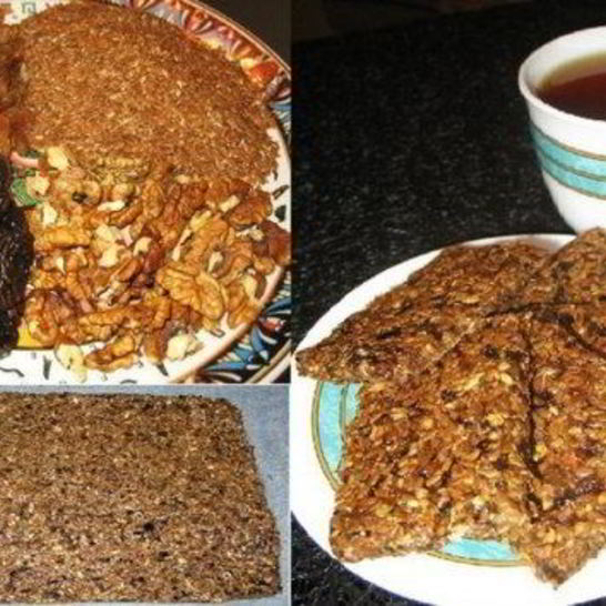 Рецепт овсяного печенья с изюмом, черносливом и семенами льна