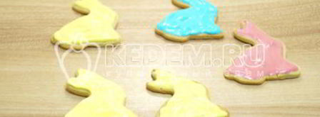 пасхальное печенье пасхальные кролики. Шаг 13