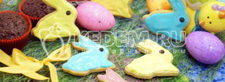 пасхальное печенье пасхальные кролики. Шаг 14