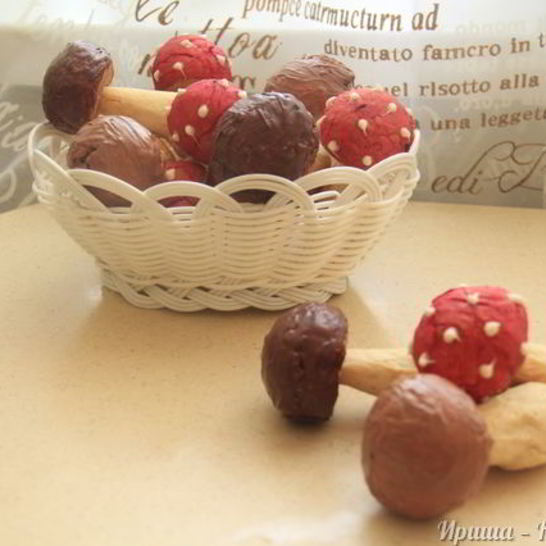 Рецепт печенья лесные грибочки