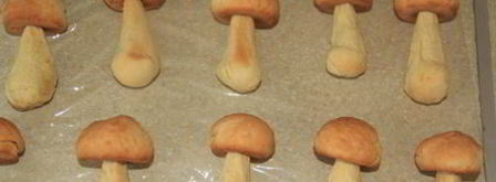 печенье лесные грибочки. Шаг 14