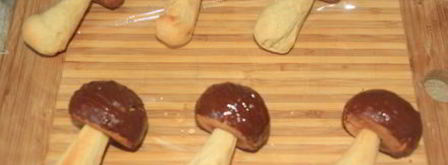 печенье лесные грибочки. Шаг 15