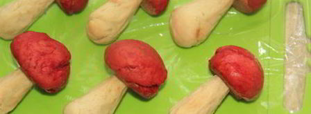 печенье лесные грибочки. Шаг 17