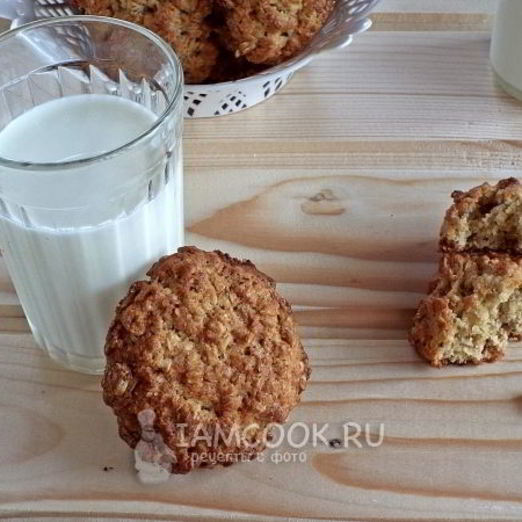 Печенье овсяное с медом