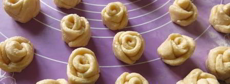 печенье розочки из творожного теста. Шаг 13