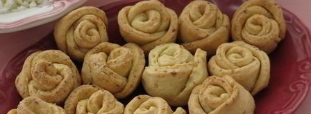 печенье розочки из творожного теста. Шаг 15