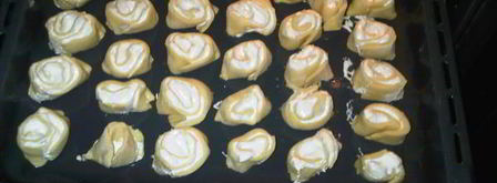 печенье с безе розочка. Шаг 4