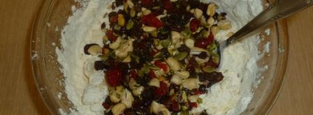 печенье с орехами и ягодами. Шаг 4