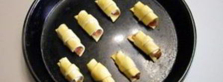 рогалики из слоеного бездрожжевого теста. Шаг 7