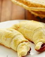 Рогалики из слоеного теста с джемом