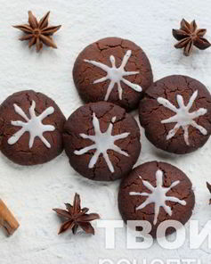 Рождественское шоколадное печенье