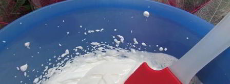 семифредо из рикотты с малиной и миндальным печеньем. Шаг 5