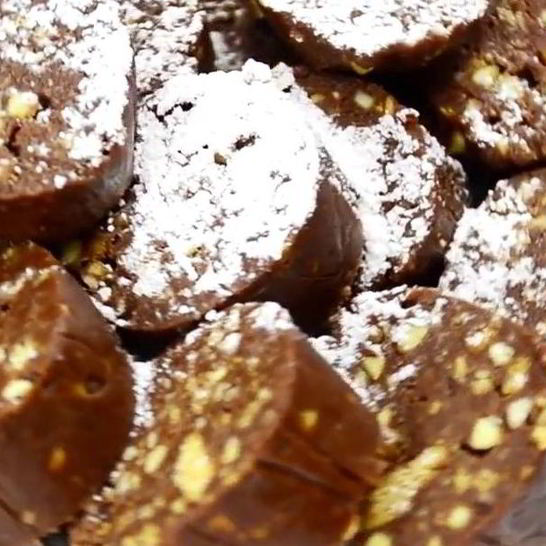 Рецепт сладких колбасок из печенья