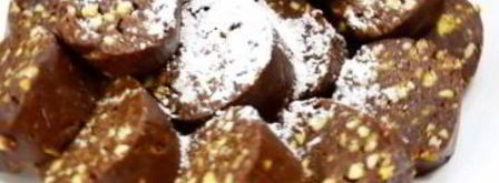 сладкие колбаски из печенья. Шаг 6