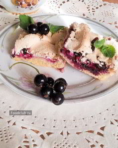 Смородиновое печенье с безе