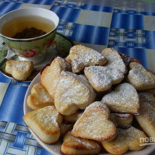 Творожное печенье без масла