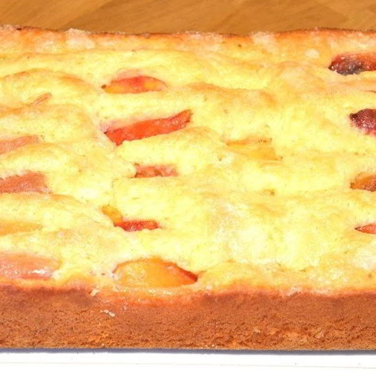 Рецепт безумна вкусный и простой пирог с фруктами