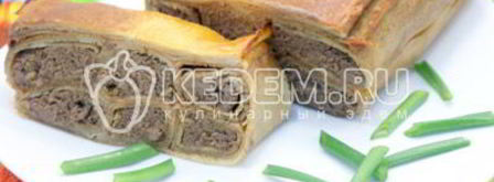 блинный пирог с печенью. Шаг 16