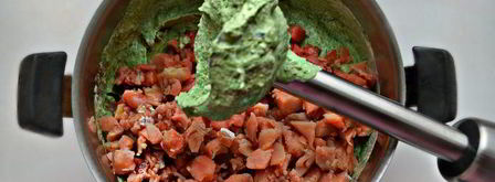 блинный рыбный пирог со шпинатом. Шаг 3