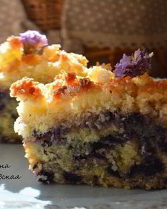 Чернично-кокосовый пирог