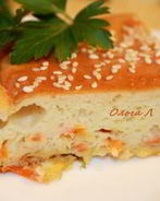 Капустный наливной пирог