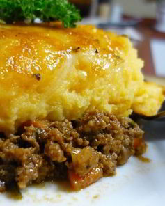 Картофельный пирог с фаршем