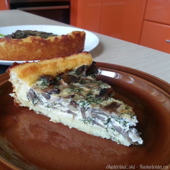 Рецепт картофельного пирога с шампиньонами