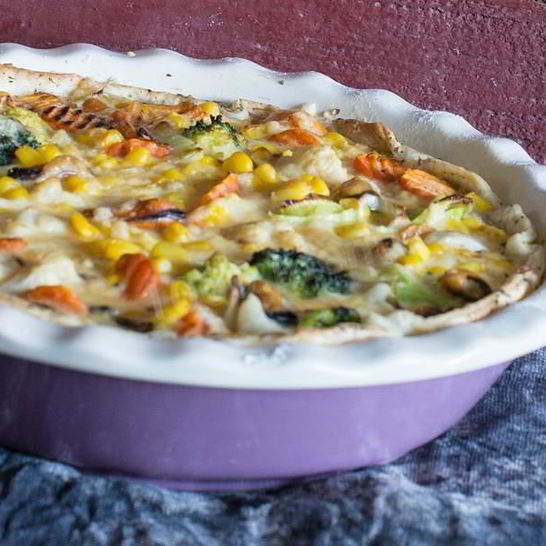 Рецепт киша лорена с итальянского овощного смесью