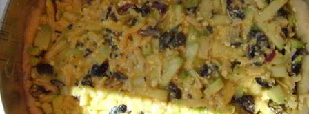 киш с кабачками и маслинами. Шаг 11