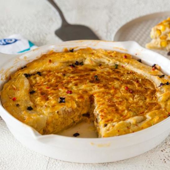 Рецепт киша с консервированным тунцом и перцем чили