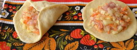 курники с курицей и картошкой на дрожжевом тесте. Шаг 22