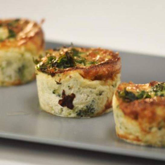 Рецепт ленивых мини-киши с брокколи