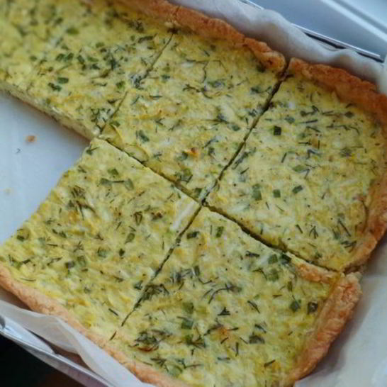 Рецепт летнего пирога с кабачками