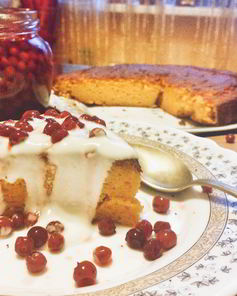 Осенний пирог из нутовой муки