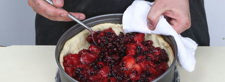 открытый пирог с ягодами. Шаг 6