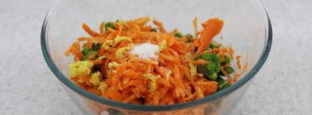 пирог из манной крупы с горохом. Шаг 6