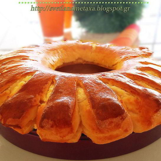 Рецепт пирога ромашка с творожно-медовой начинкой