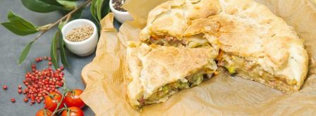 пирог с горячим оливье. Шаг 4