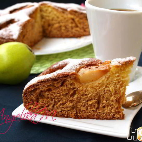 Рецепт пирога с грушами и корицей