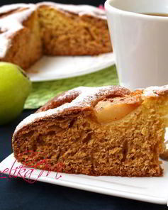 Пирог с грушами и корицей