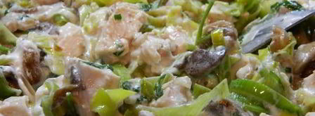 пирог с курицей и луком порей. Шаг 5