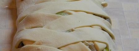 пирог с курицей и луком порей. Шаг 7