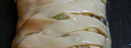 пирог с курицей и луком порей. Шаг 8