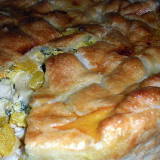 Рецепт пирога с курицей и тыквой